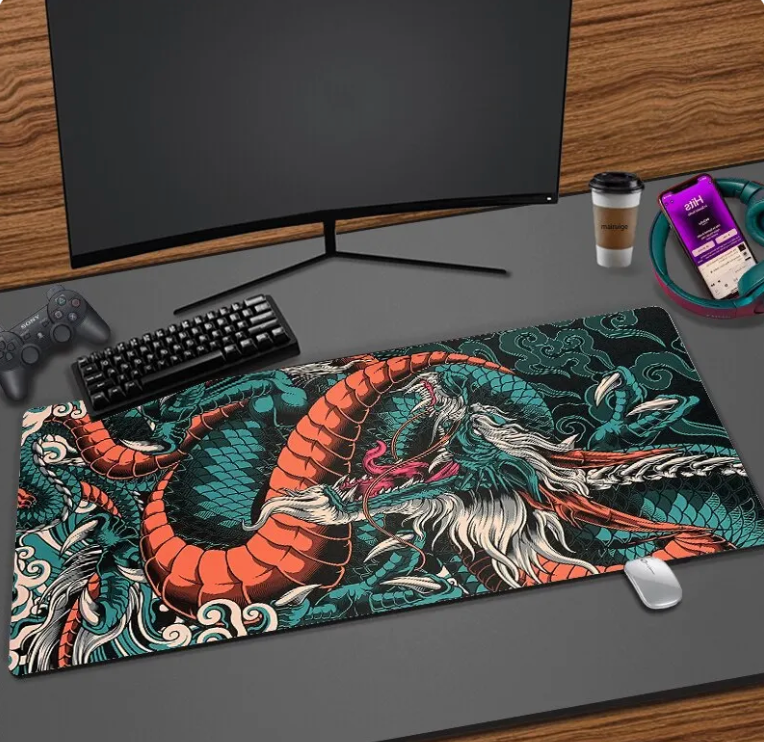 Japanese Dragon Gaming Mousepad